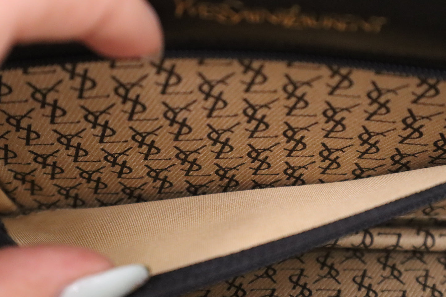 YSL Saint Laurent Clutch in Black Leather