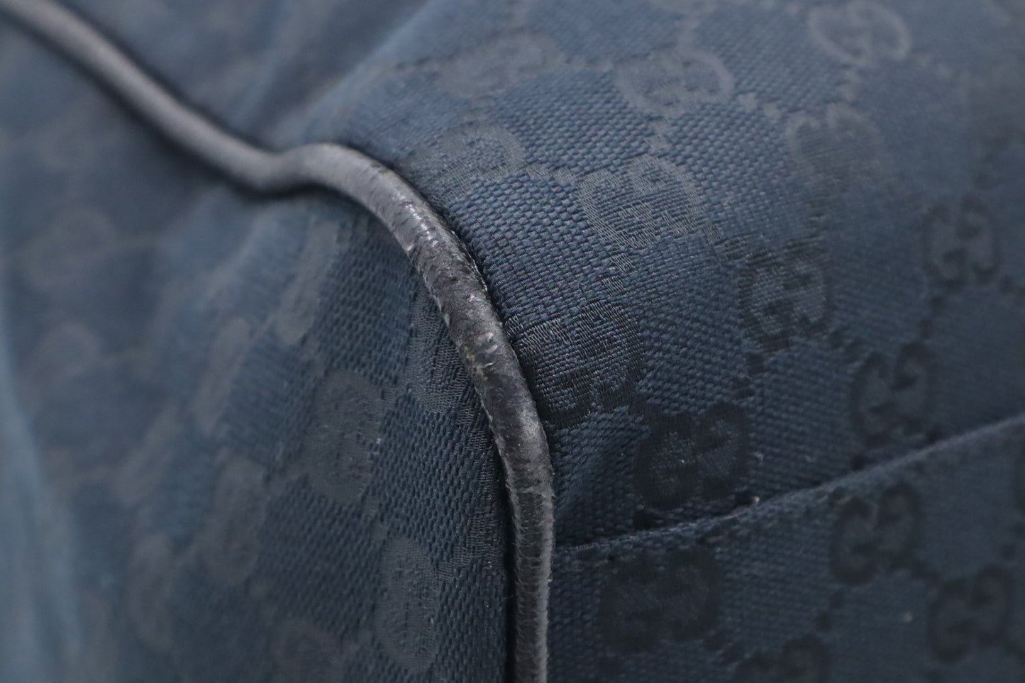 Gucci Boston Bag in Black GG Canvas