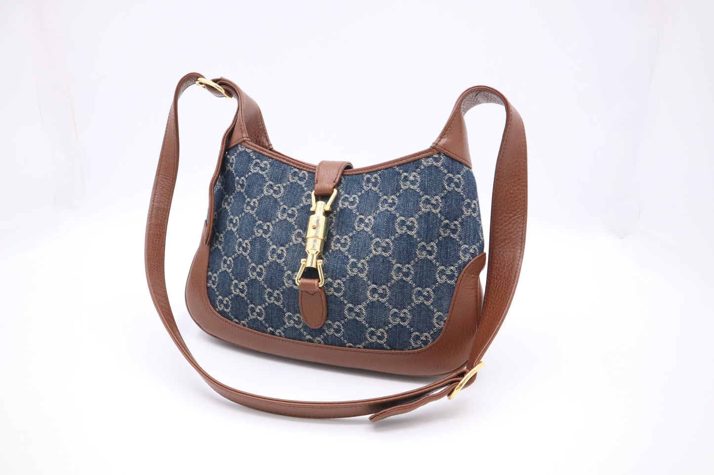 Gucci Jackie in Denim GG Canvas
