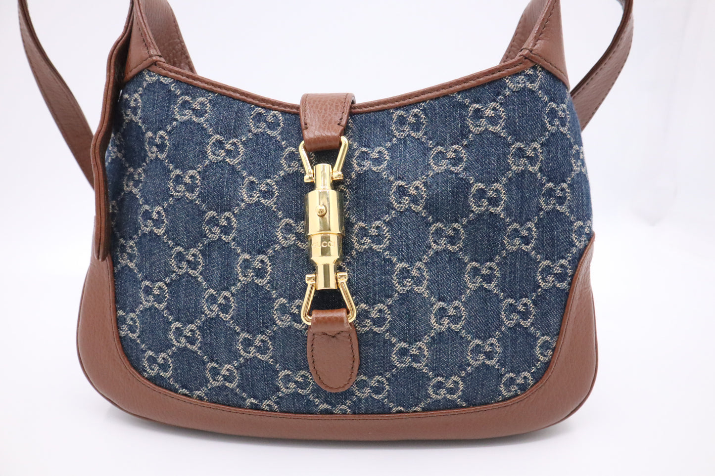 Gucci Jackie in Denim GG Canvas