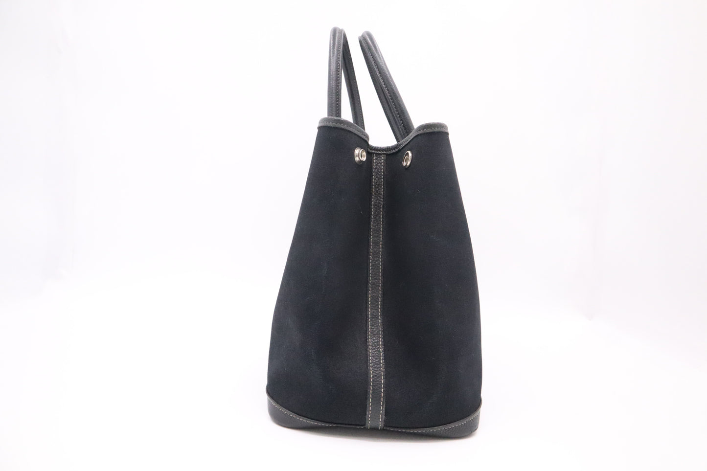Hermes Garden Party 36 Bag in Black Canvas
