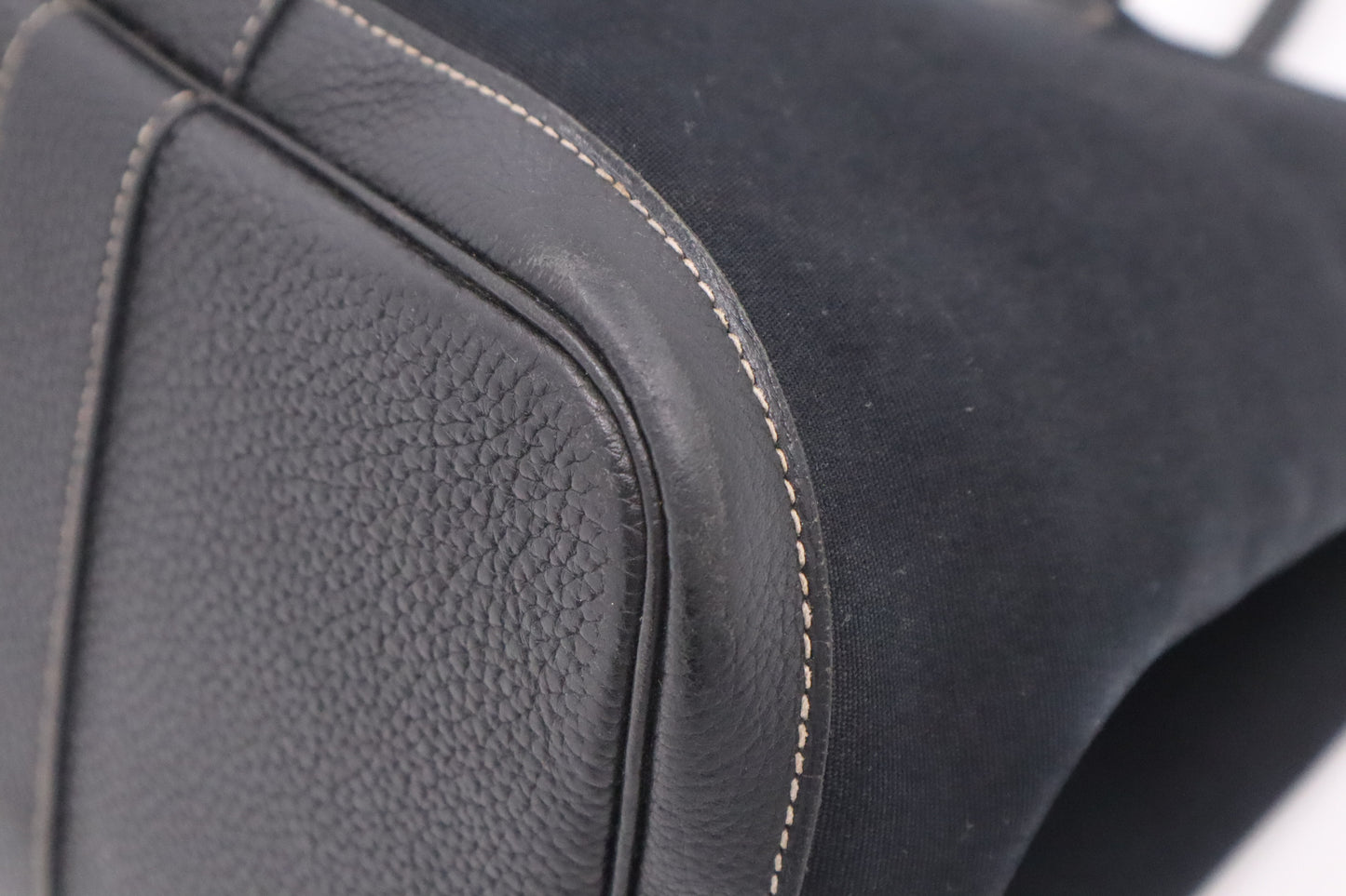 Hermes Garden Party 36 Bag in Black Canvas