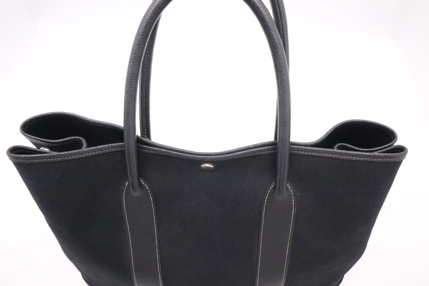 Hermes Garden Party 36 Bag in Black Canvas