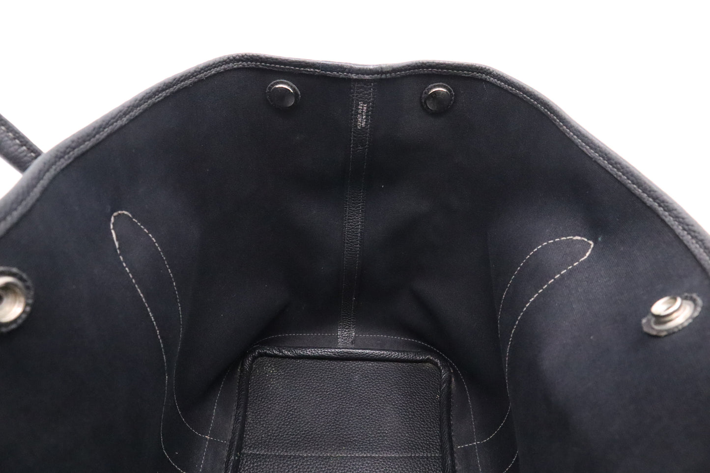 Hermes Garden Party 36 Bag in Black Canvas