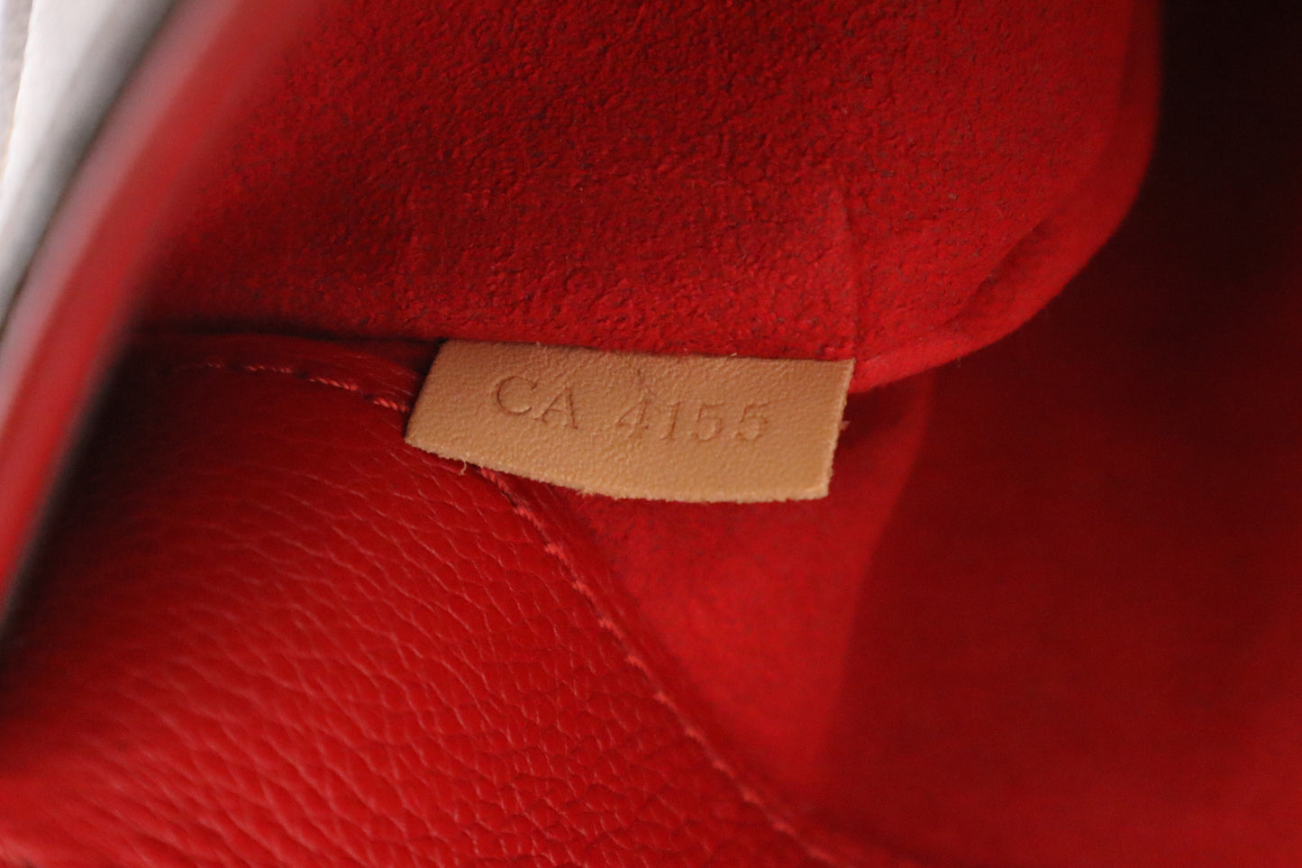 Louis Vuitton Pallas in Red and Monogram Canvas