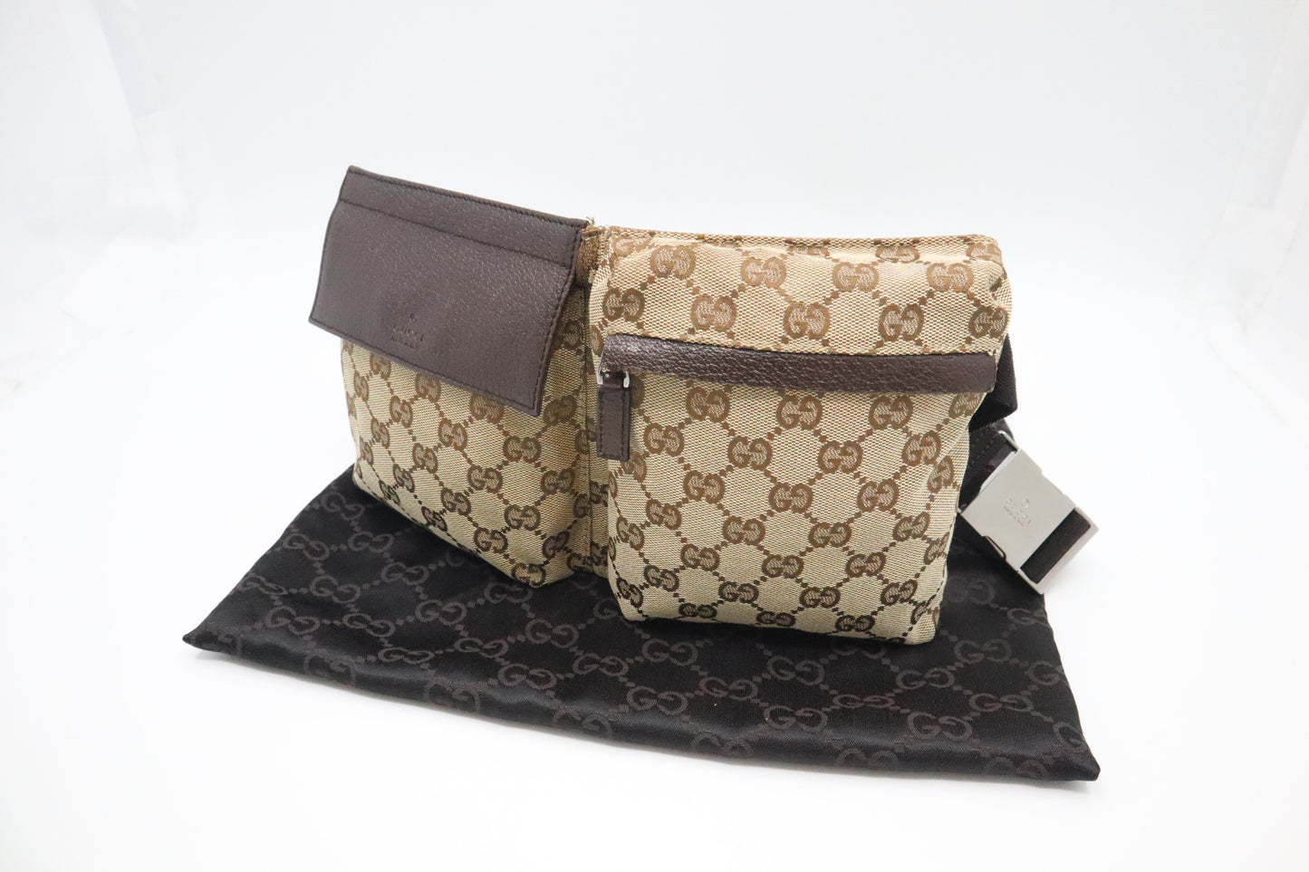 Gucci Waist Bag in Brown GG Canvas