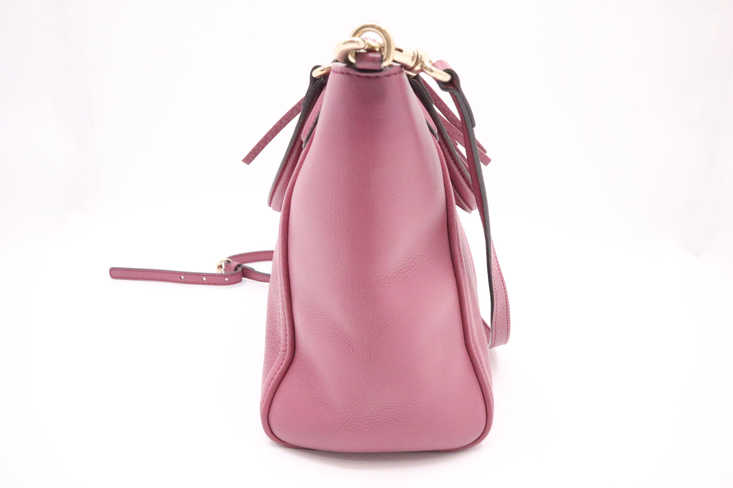 Gucci Soho Handbag in Purple Leather