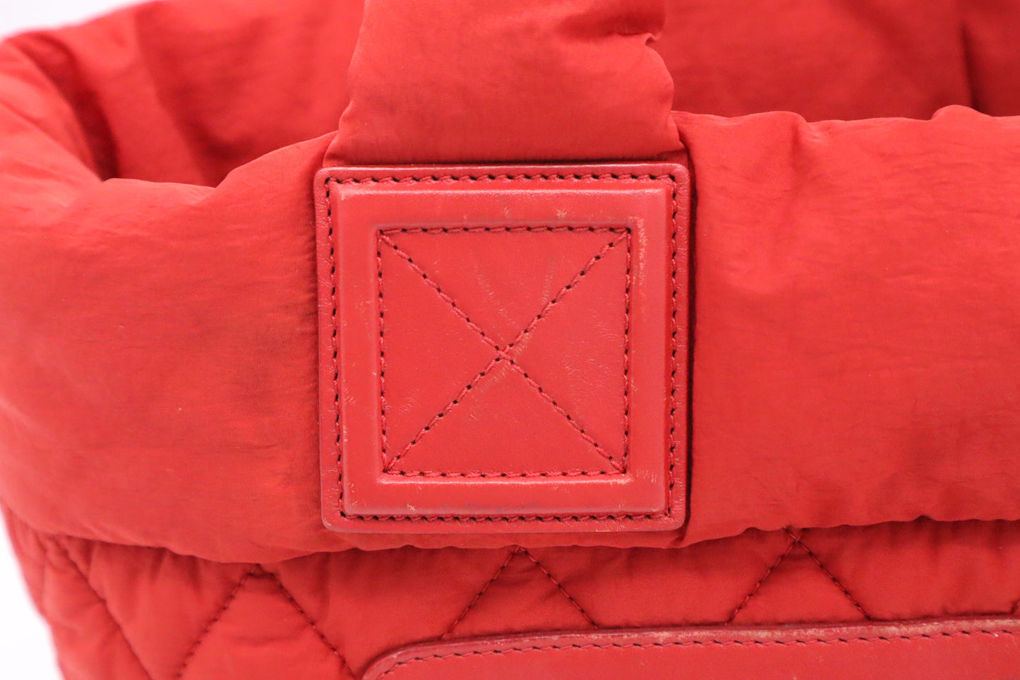 Chanel Cocoon Handbag in Red Nylon