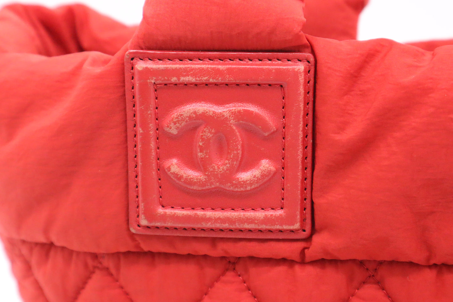 Chanel Cocoon Handbag in Red Nylon