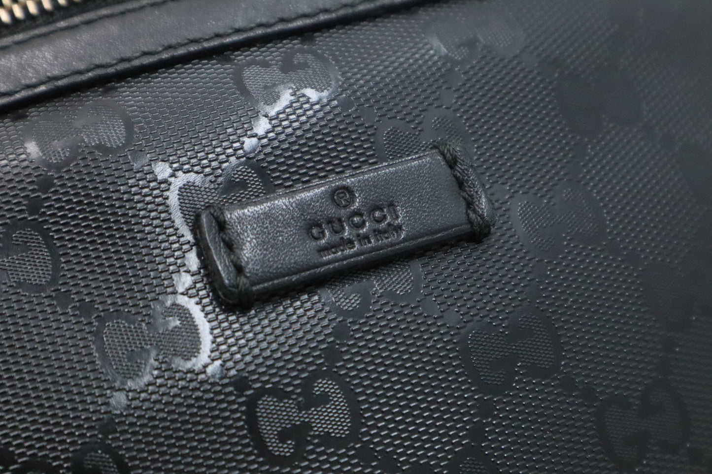 Gucci Waist Bag in Black Imprime Canvas