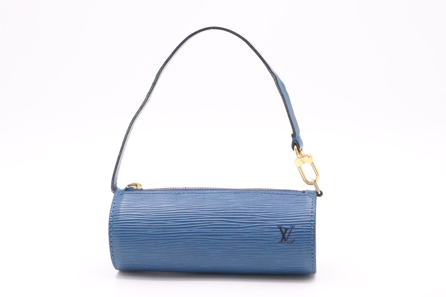 Louis Vuitton Papillon Pouch in Blue Epi Leather