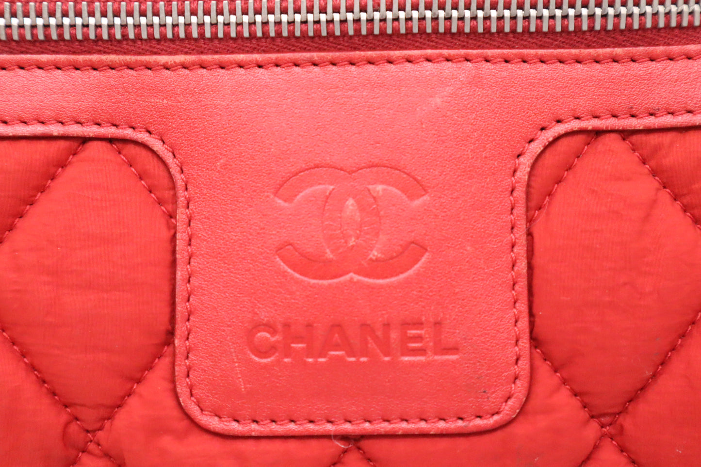 Chanel Cocoon Handbag in Red Nylon