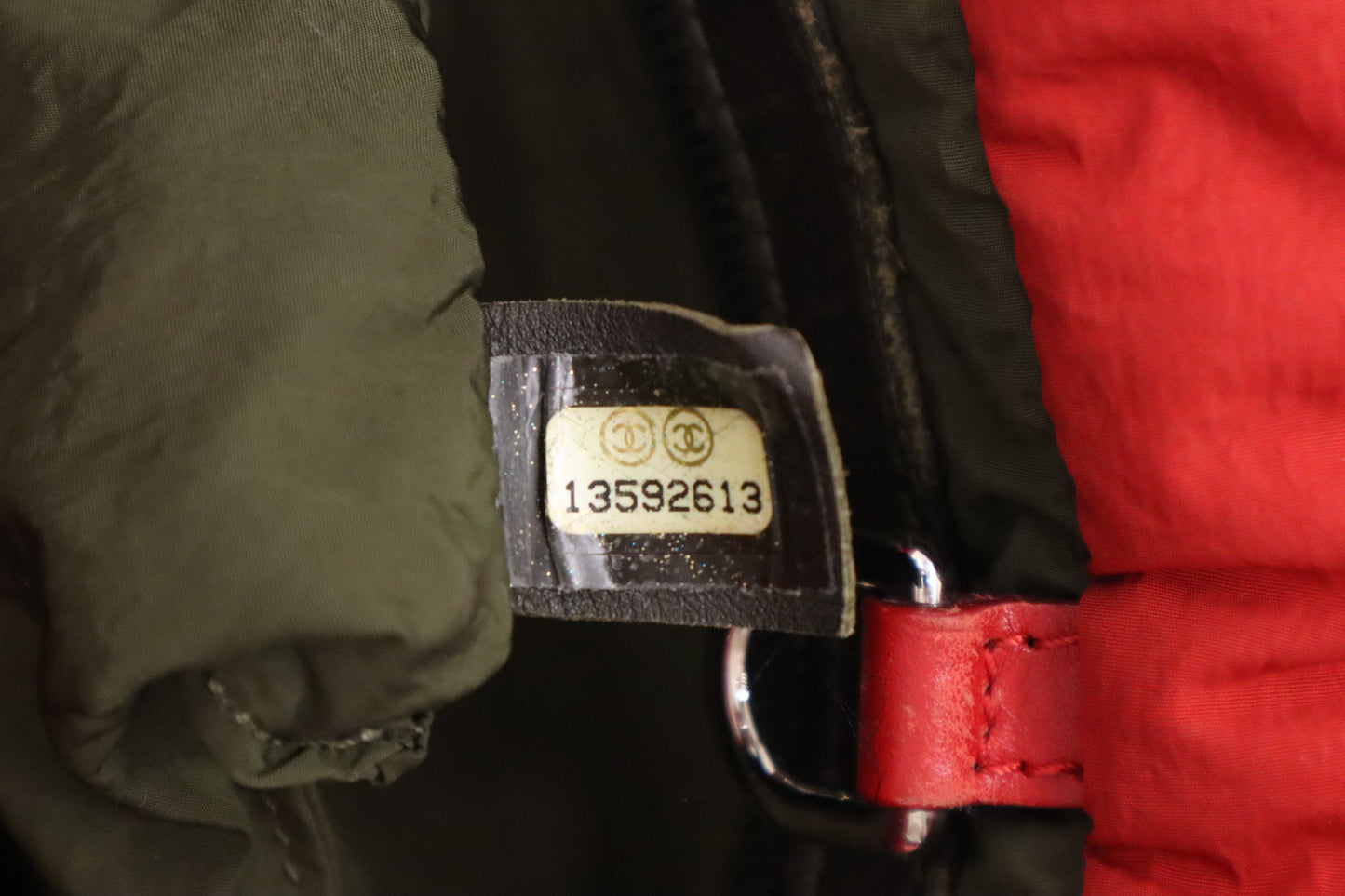 Chanel Cocoon Handbag in Red Nylon