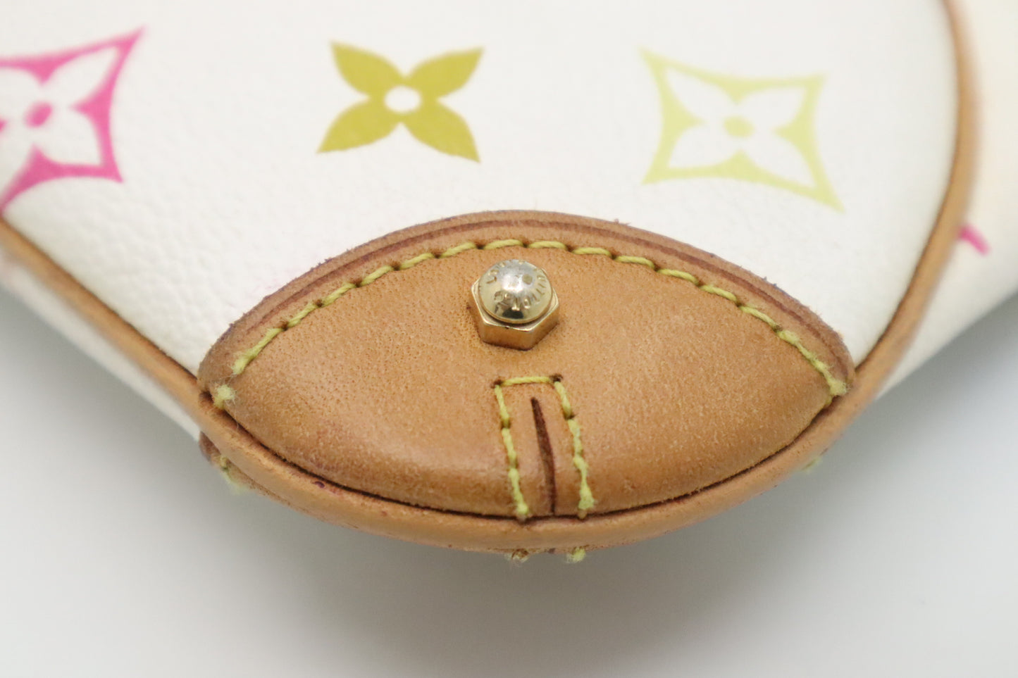 Louis Vuitton Pochette Milla MM in White Multicolor Monogram Canvas