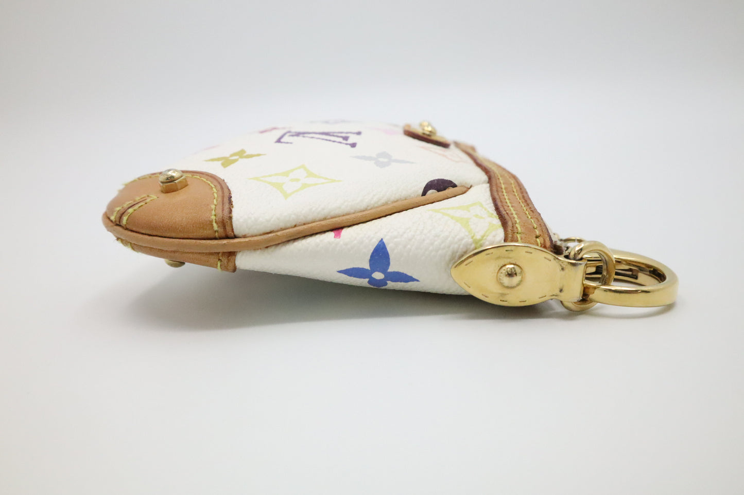 Louis Vuitton Pochette Milla MM in White Multicolor Monogram Canvas