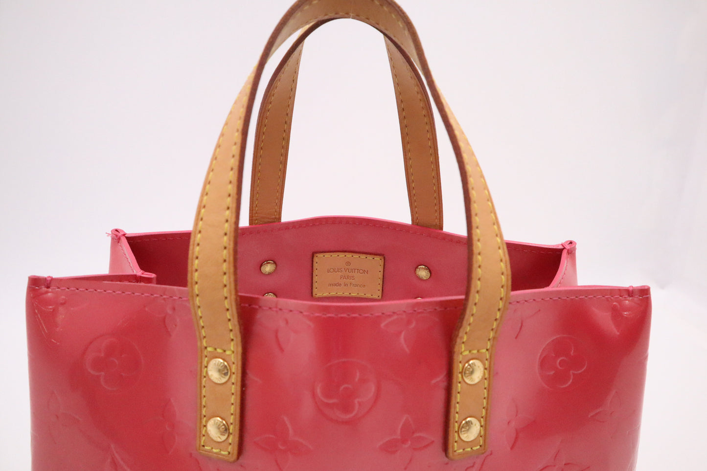 Louis Vuitton Reade PM in Framboise Vernis Leather