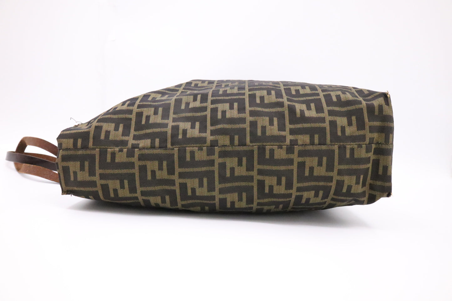 Fendi Tote Bag in Black and Brown Zucca Canvas