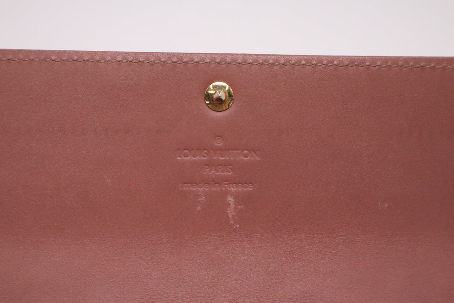 Louis Vuitton Sarah Wallet in Rose Ikat Vernis Leather