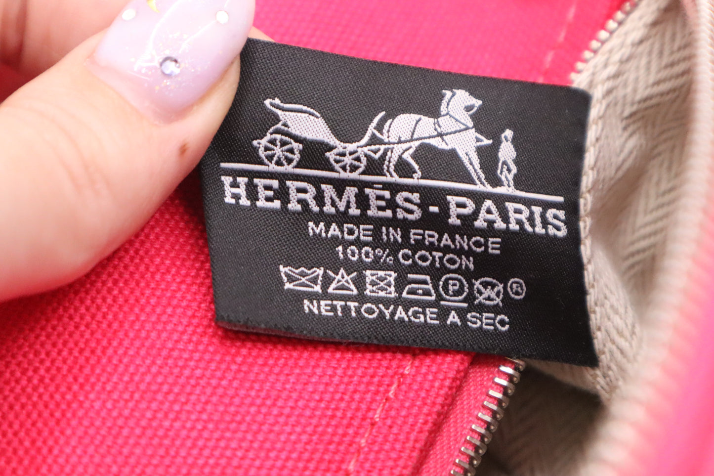 Hermes Bride a Brac PM in Pink Canvas