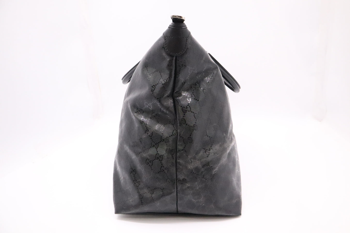 Gucci Boston Bag in Black Imprime Canvas