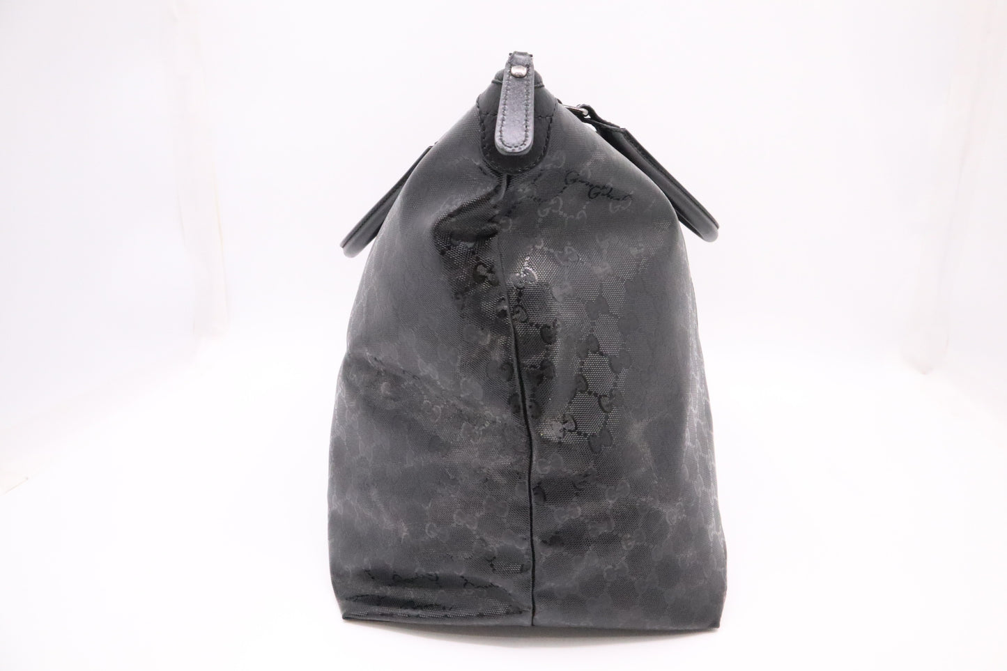 Gucci Boston Bag in Black Imprime Canvas