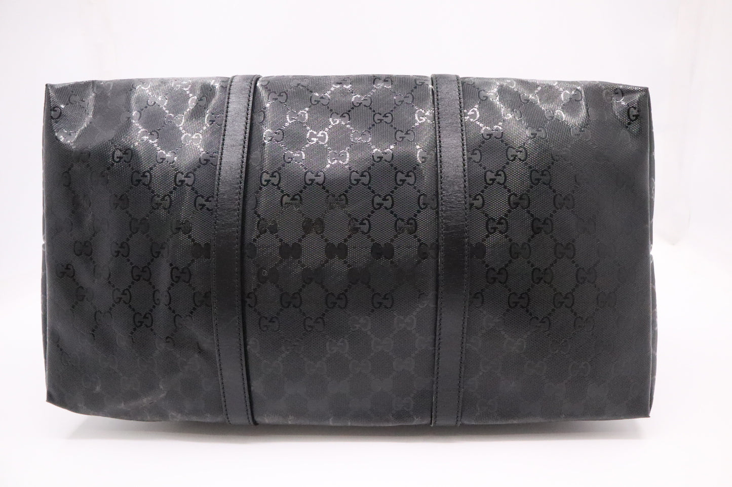 Gucci Boston Bag in Black Imprime Canvas
