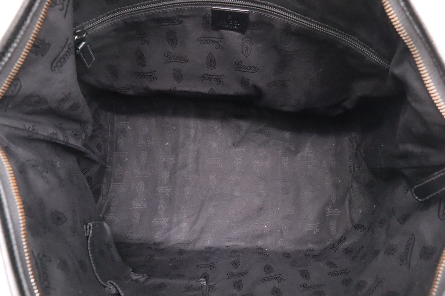 Gucci Boston Bag in Black Imprime Canvas