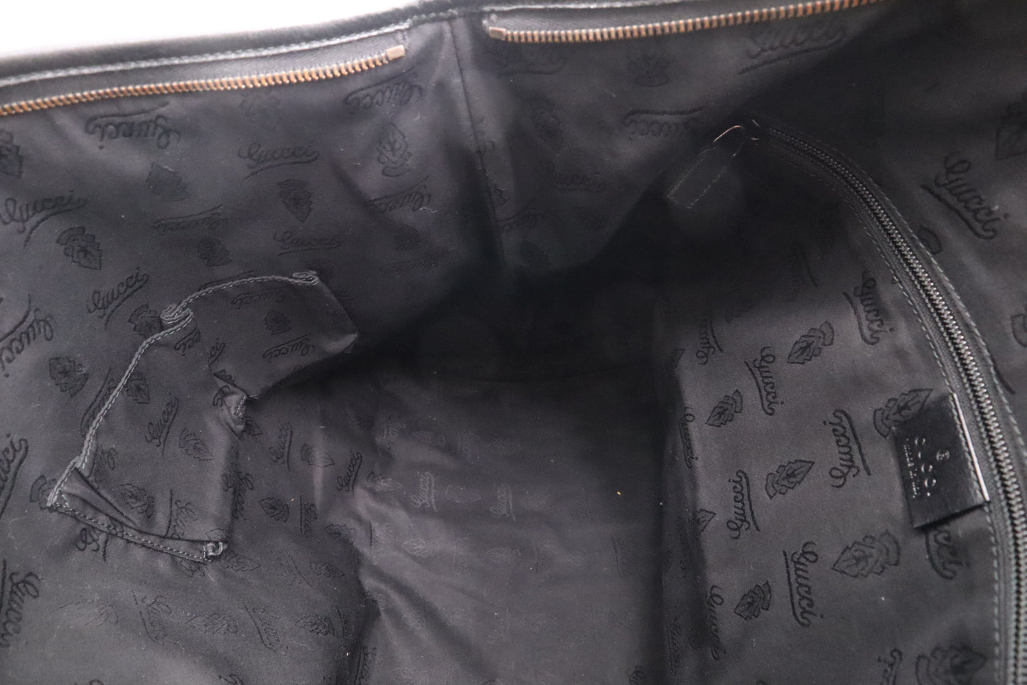 Gucci Boston Bag in Black Imprime Canvas