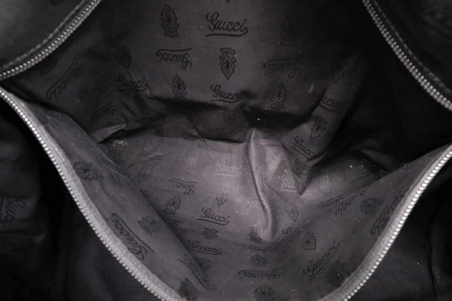 Gucci Boston Bag in Black Imprime Canvas