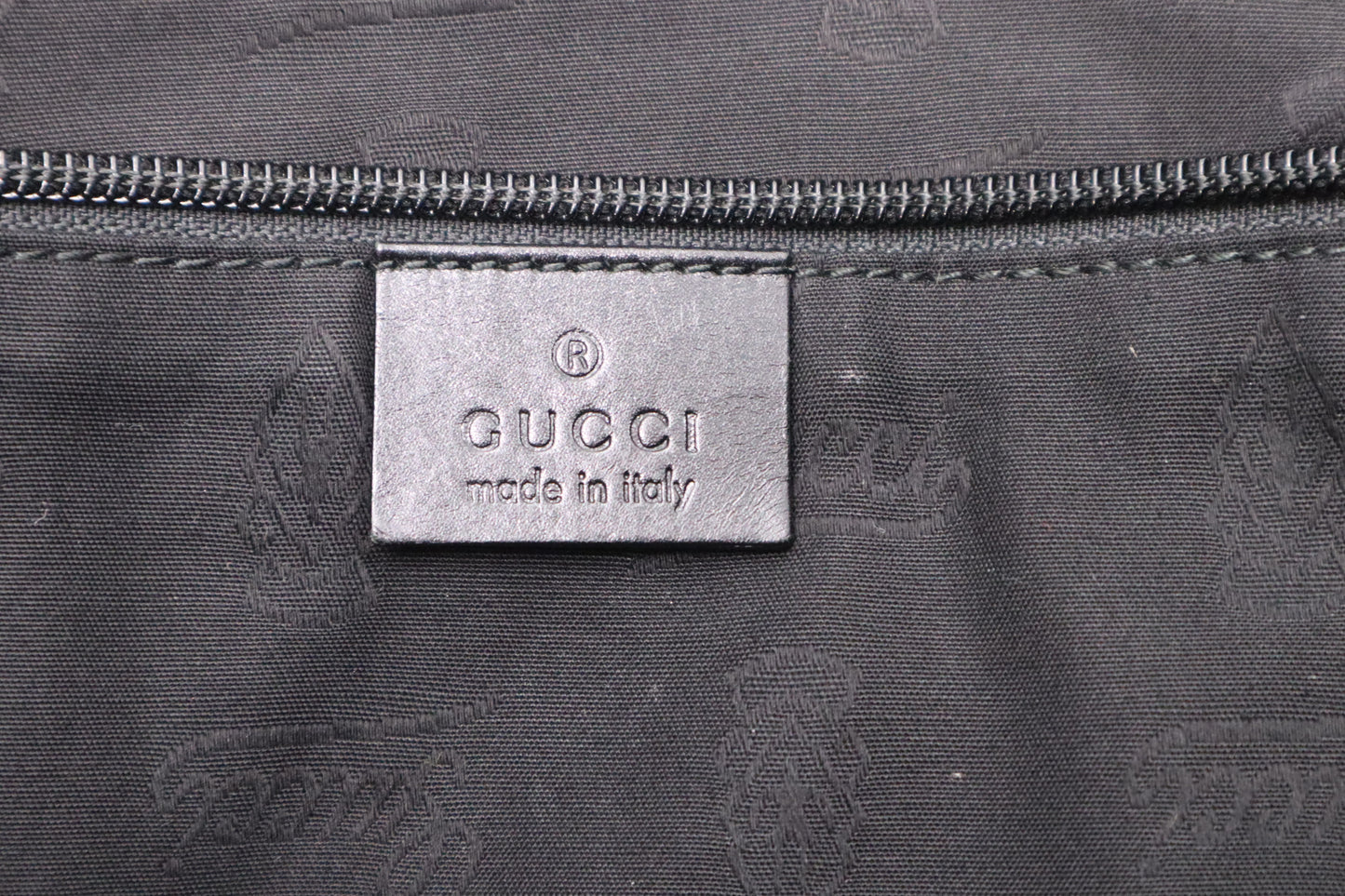 Gucci Boston Bag in Black Imprime Canvas