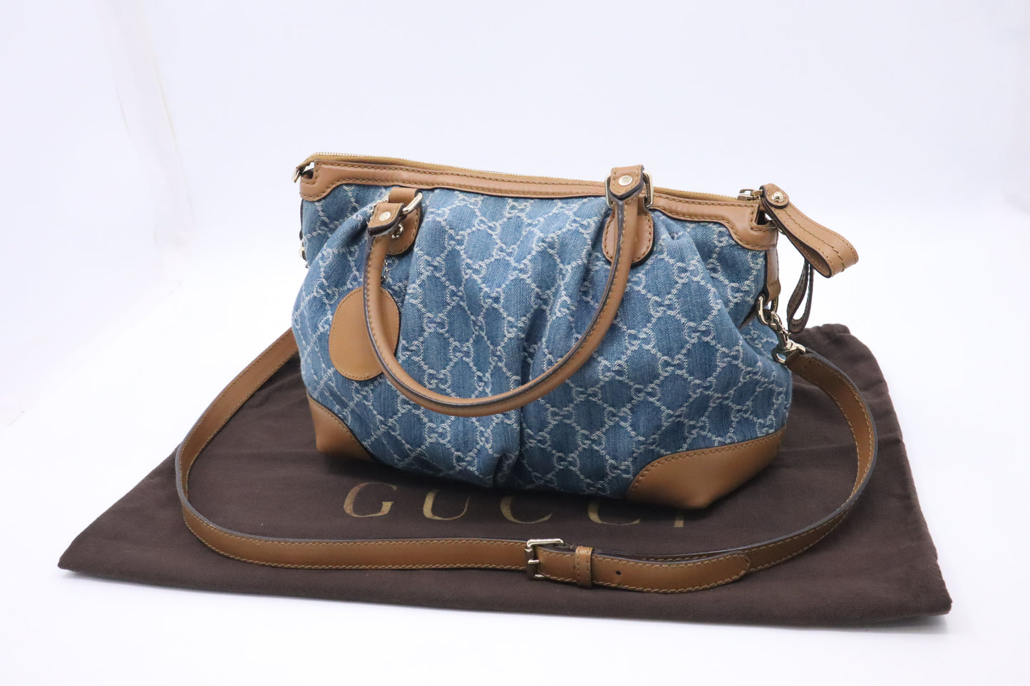 Gucci Sukey 2way Bag in GG Denim Canvas