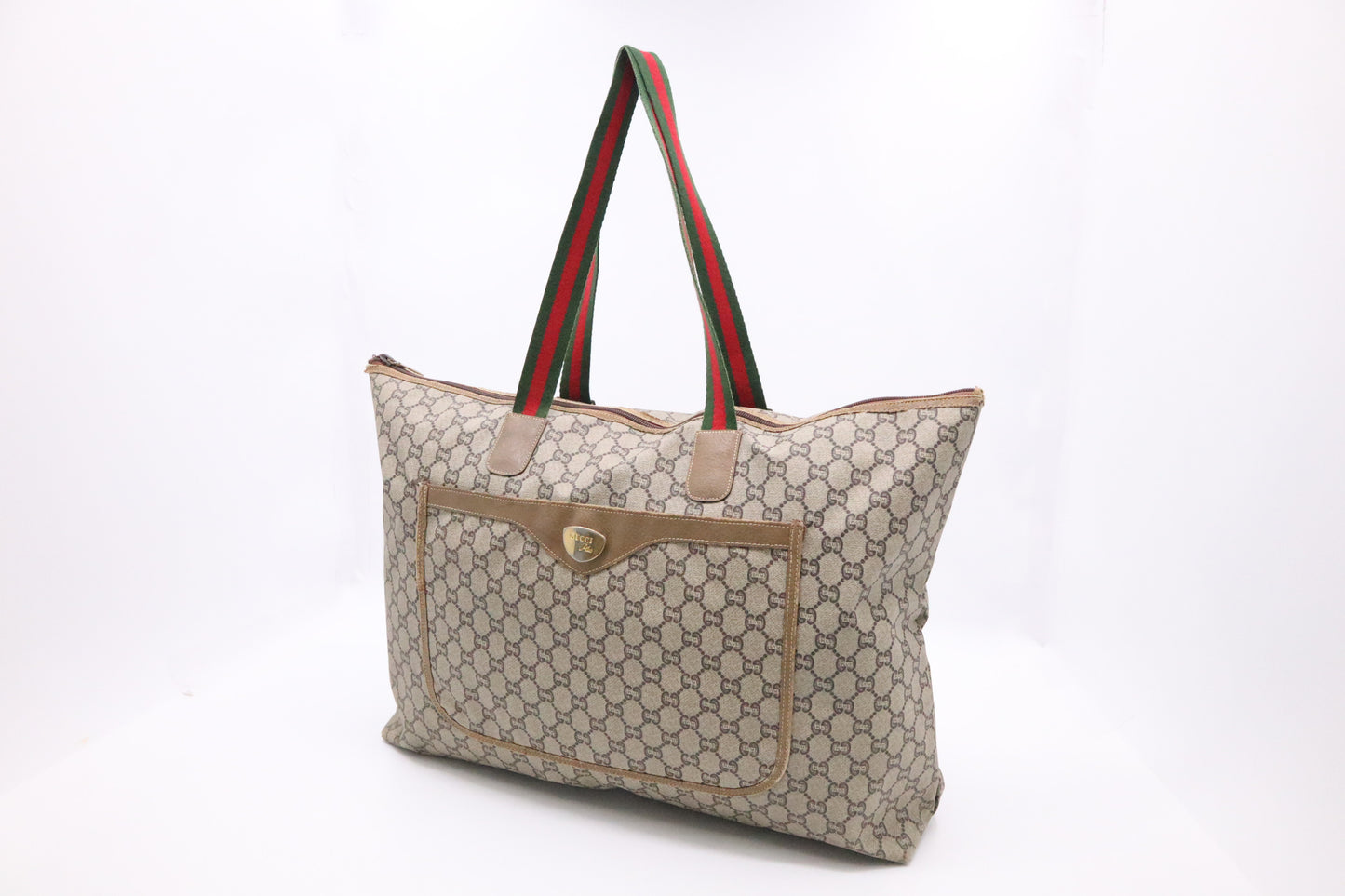 Gucci Plus Travel Tote in GG Coated Canvas