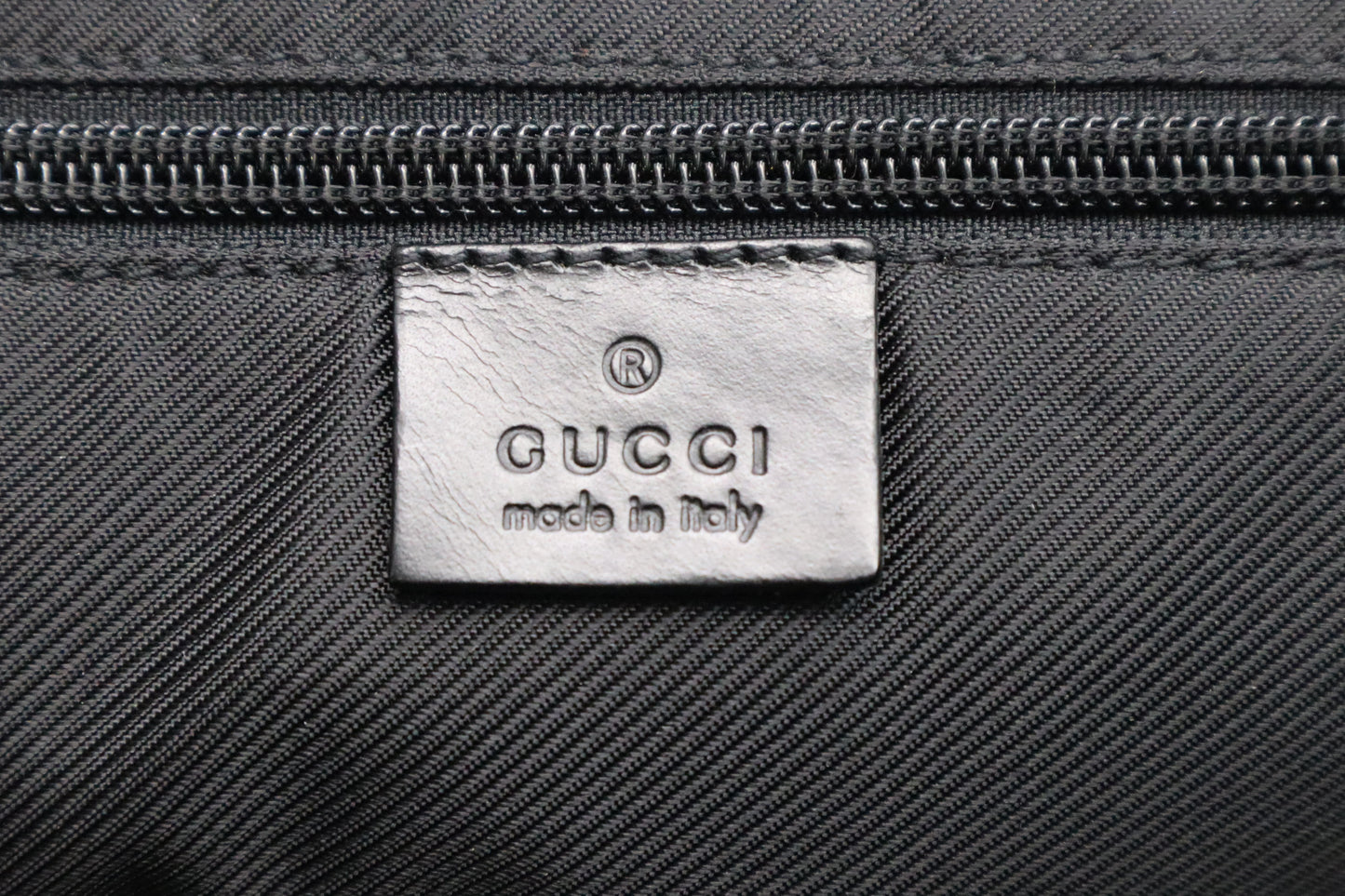 GG Messenger Bag in Black Cotton