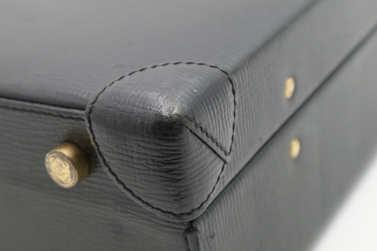 Loewe Briefcase in Black Leather