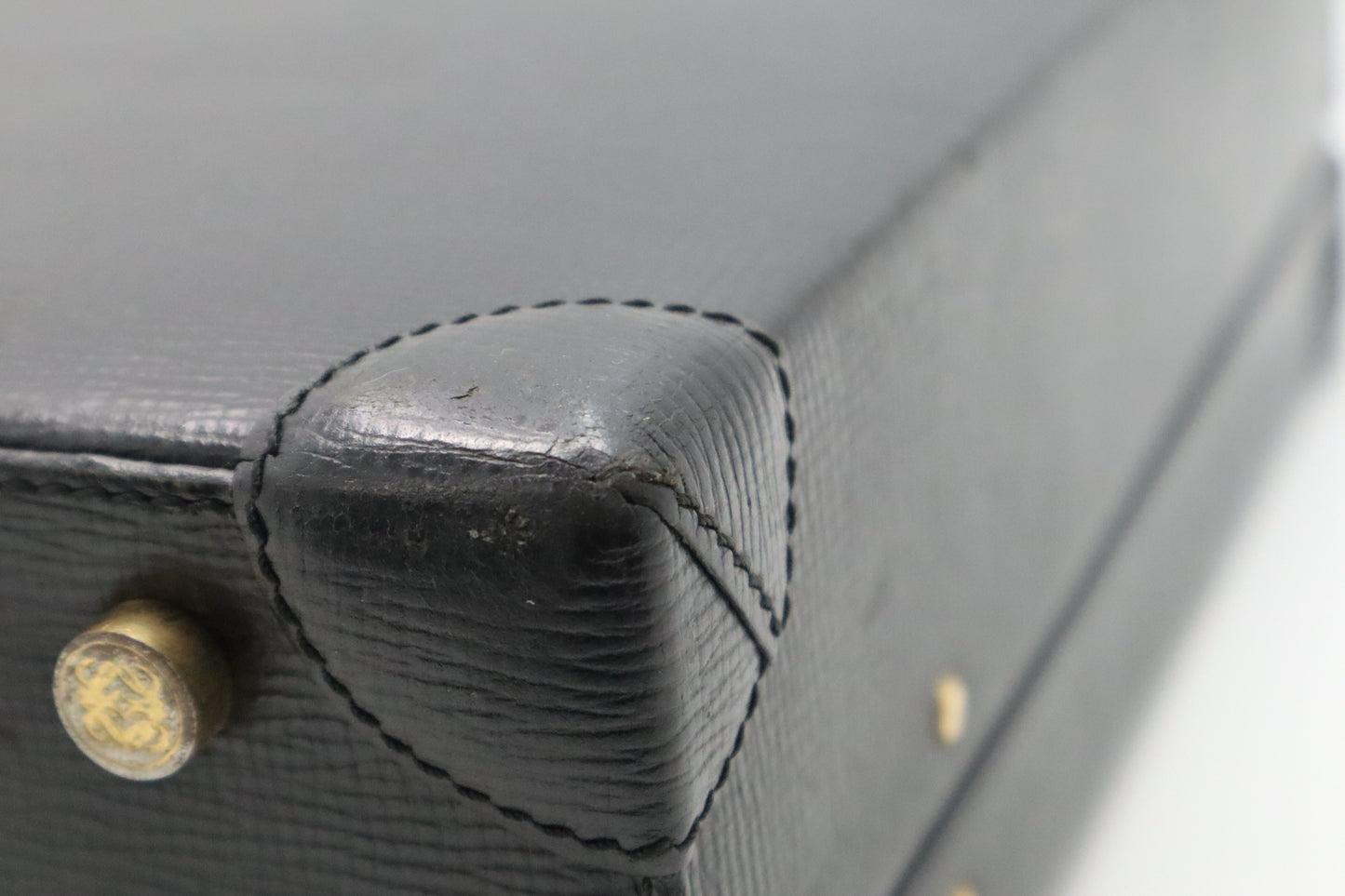 Loewe Briefcase in Black Leather