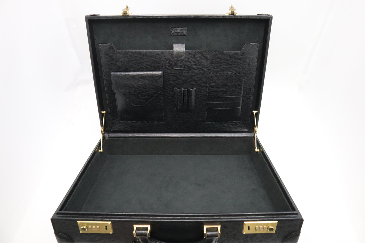 Loewe Briefcase in Black Leather