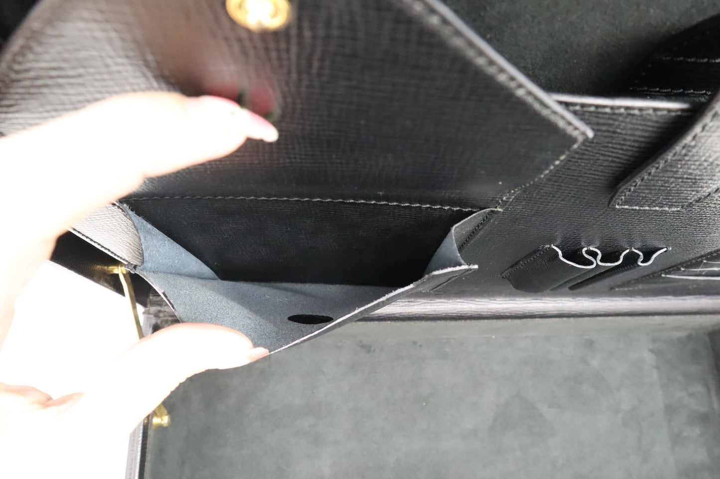 Loewe Briefcase in Black Leather