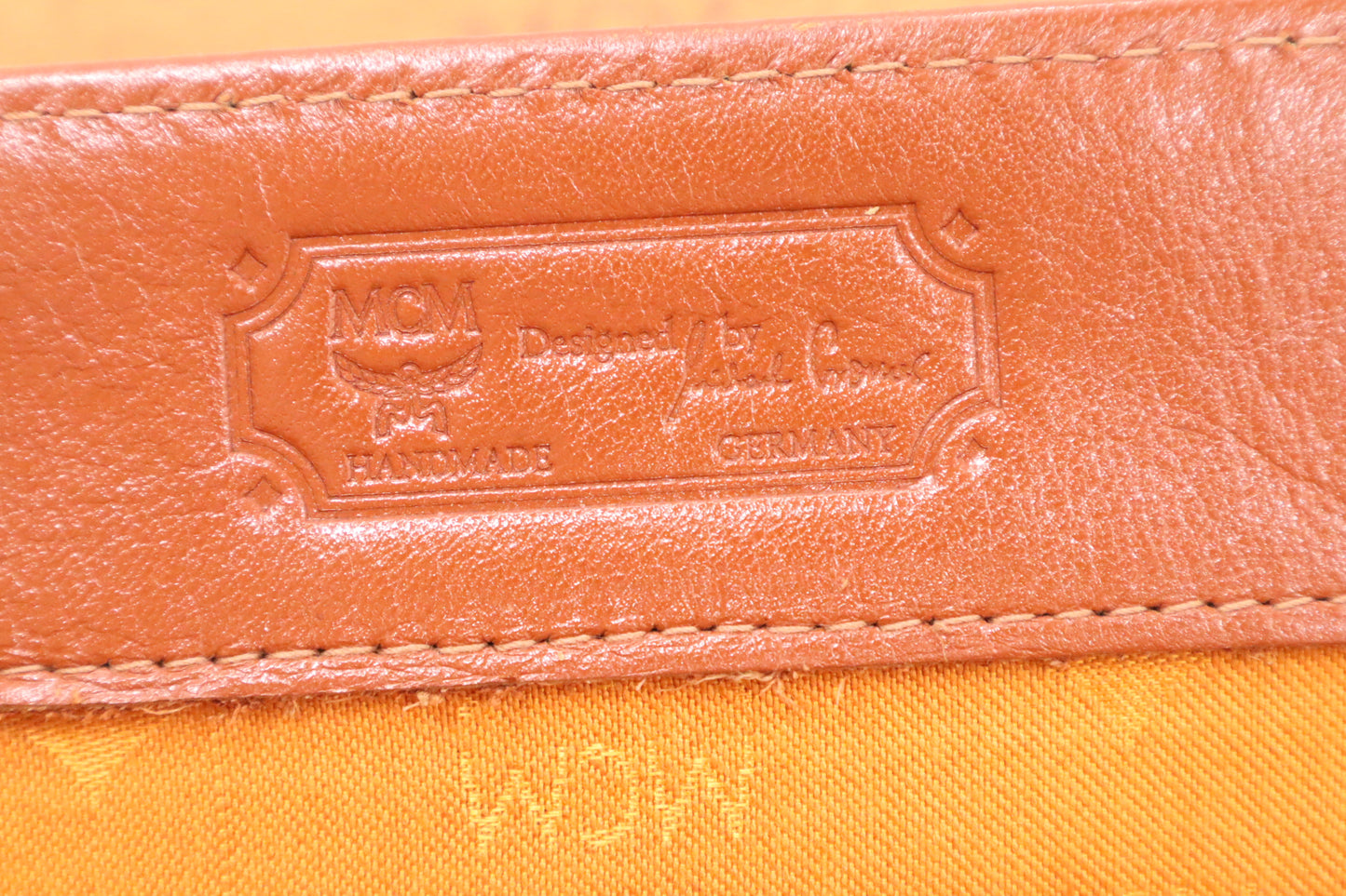 MCM Travel Bag in Cognac Visetos Canvas