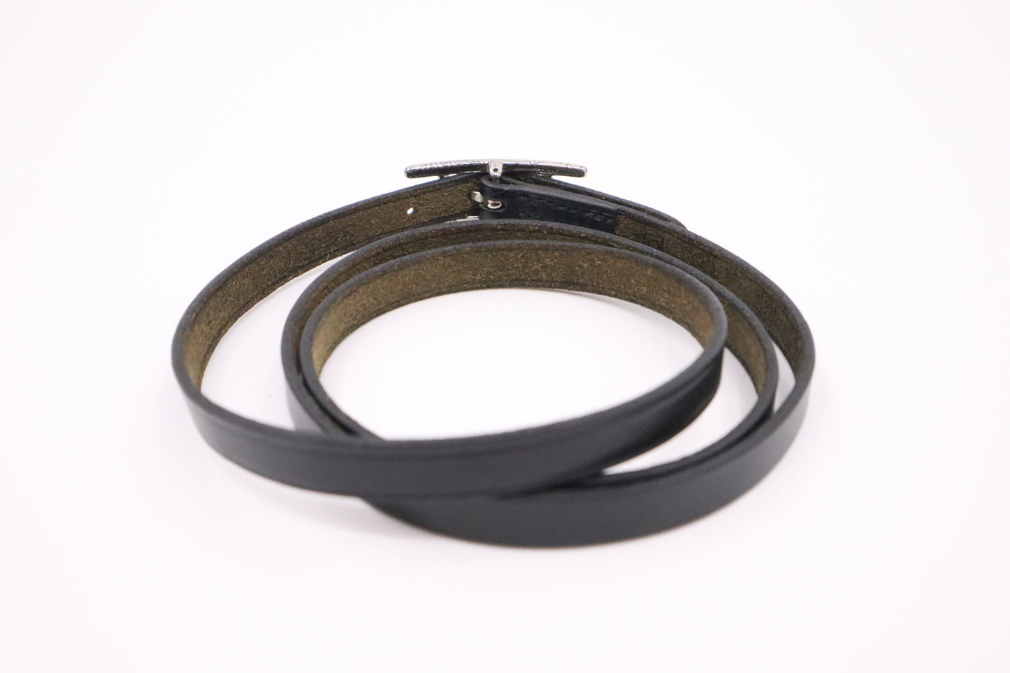 Hermes Bracelet in Black leather