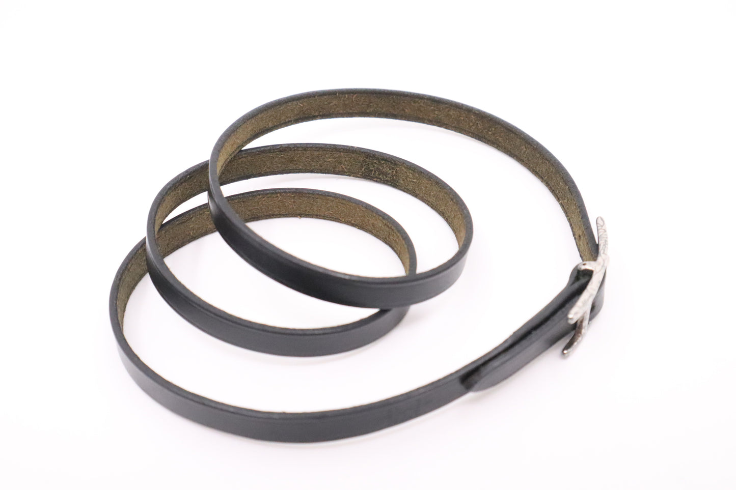 Hermes Bracelet in Black leather