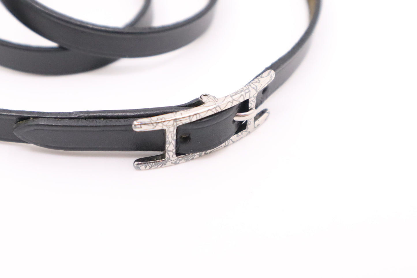 Hermes Bracelet in Black leather