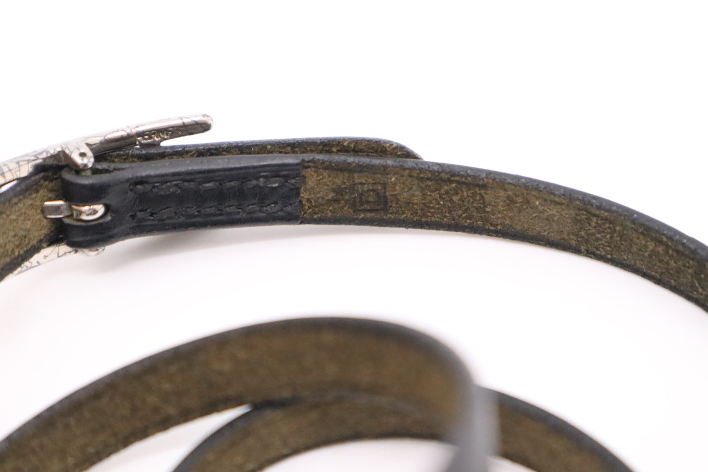 Hermes Bracelet in Black leather