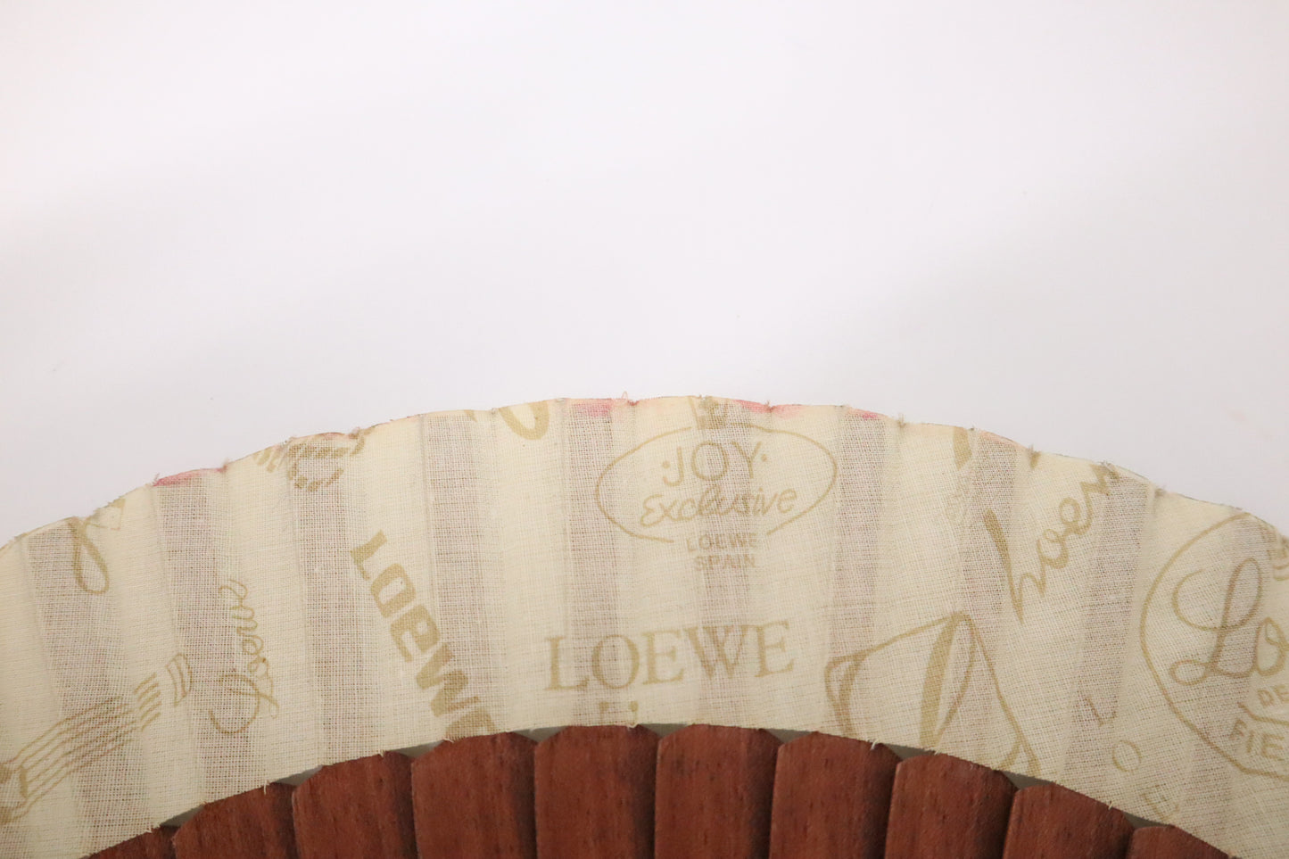 Loewe Folding Fan in Brown and Cream