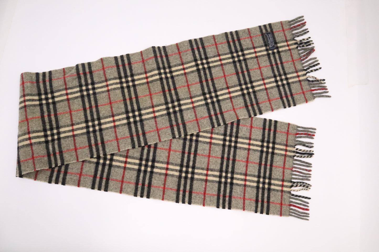 Burberry Scarf in Gray Lambswool