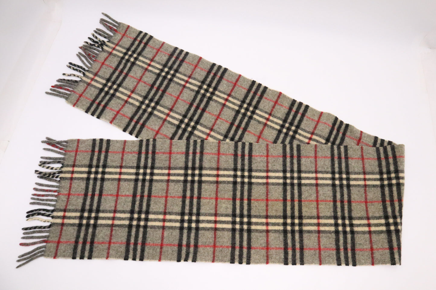 Burberry Scarf in Gray Lambswool