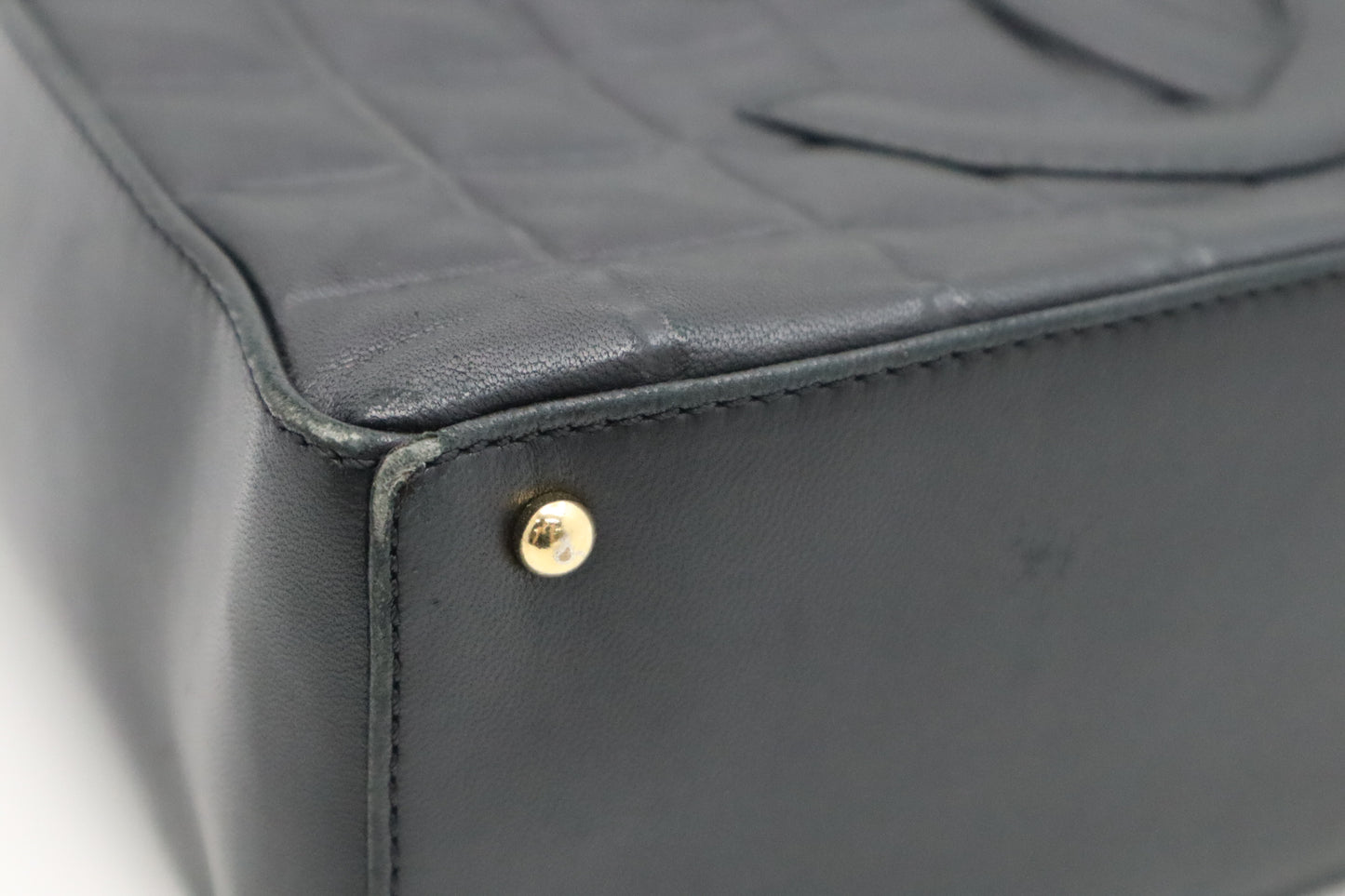 Chanel Chocobar Shoulder Bag in Black Leather