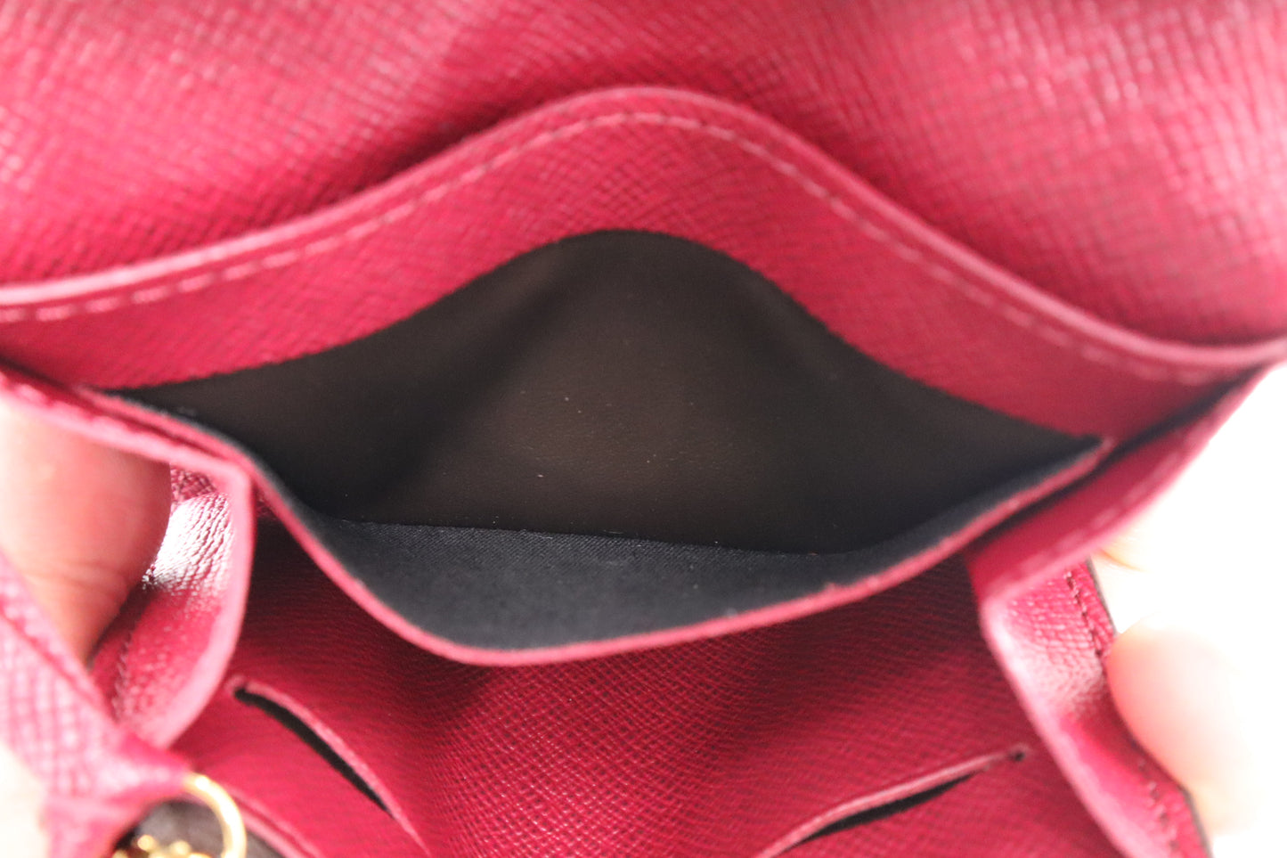 Louis Vuitton Rosalie Coin Purse in Monogram Canvas and Fuchsia Canvas
