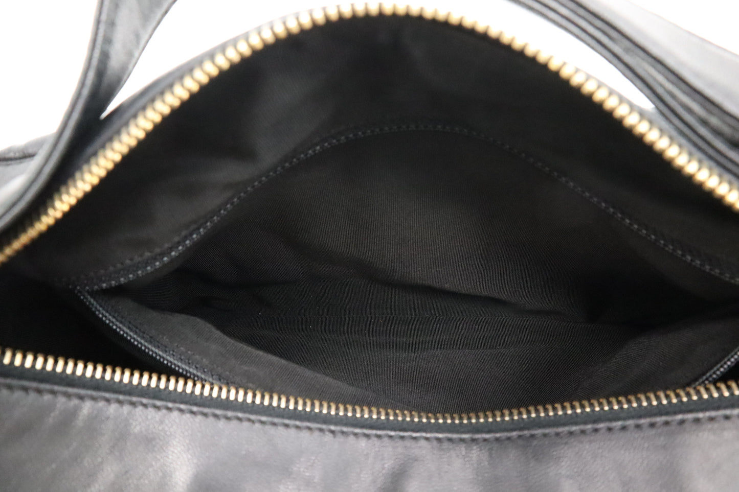 Chanel Chocobar Shoulder Bag in Black Leather