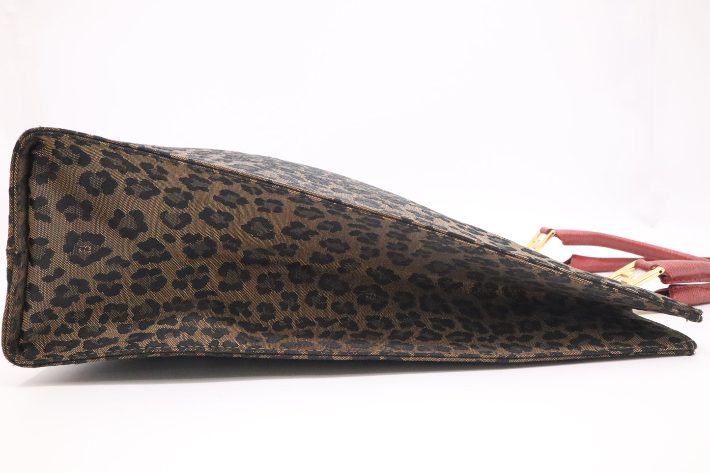 Fendi Tote in Leopard Print Canvas