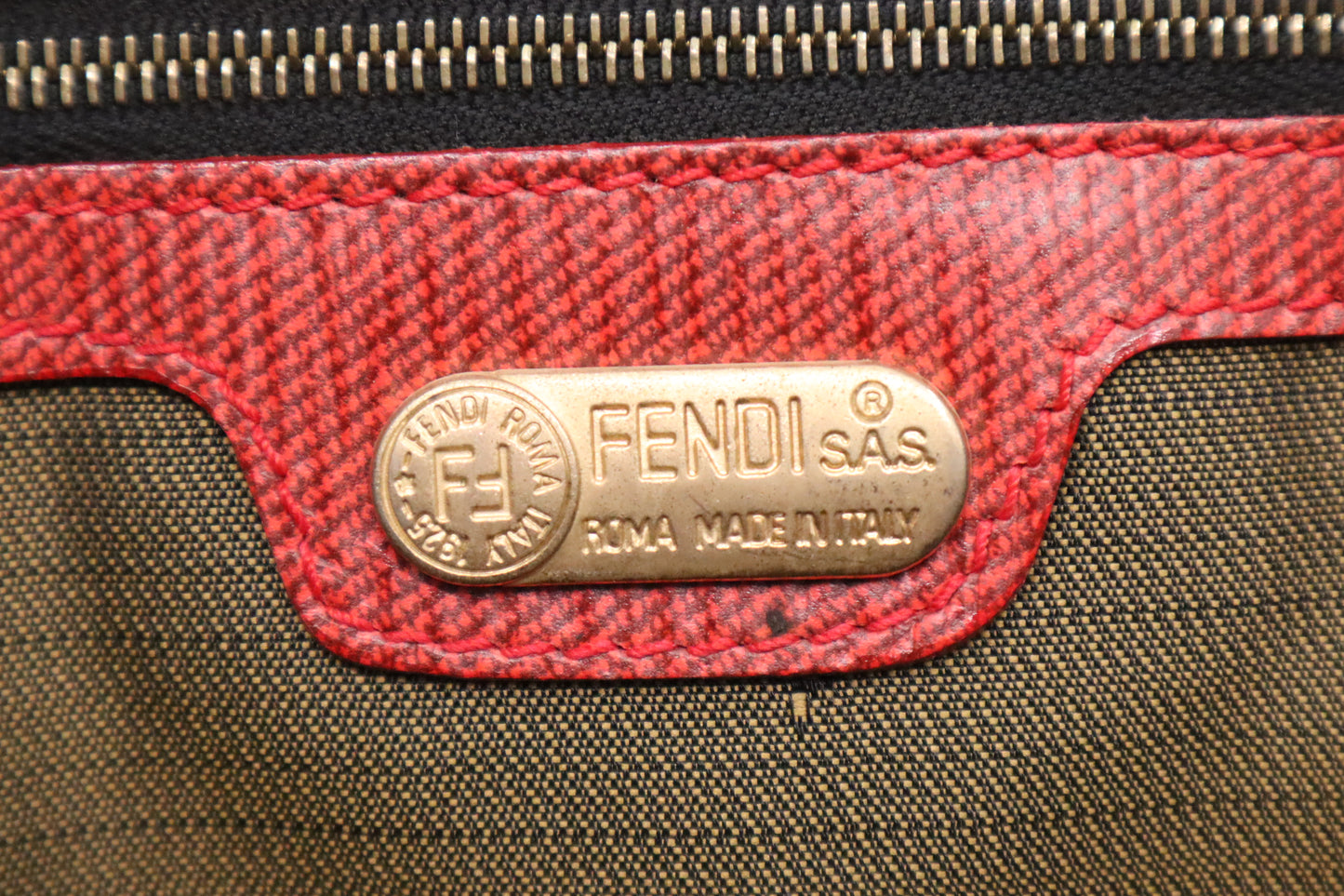 Fendi Tote in Leopard Print Canvas